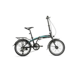 Bisan FX 3500-Tourney 32 cm V 20 Jant 7 Vites Mat Siyah Mavi Katlanır Bisiklet