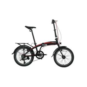 Bisan FX 3500-Tourney 32 cm V 20 Jant 7 Vites Siyah Kırmızı Katlanır Bisiklet