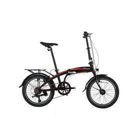 Bisan FX 3500-Tourney 32 cm V 20 Jant 7 Vites Siyah Kırmızı Katlanır Bisiklet