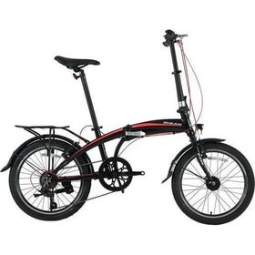 Bisan FX 3500-Tourney 32 cm V 20 Jant 7 Vites Siyah Kırmızı Katlanır Bisiklet