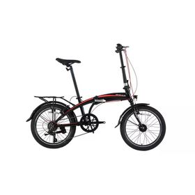 Bisan FX 3500-Tourney 32 cm V 20 Jant 7 Vites Siyah Kırmızı Katlanır Bisiklet