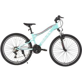 Bisan Gazelle 37 cm V 27.5 Jant 21 Vites Turkuaz Koyu Pembe Dağ Bisikleti