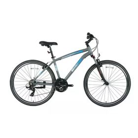 Bisan Guida Amt 52 cm V 28 Jant 21 Vites Gri Mavi Erkek Şehir Bisikleti