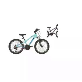 Bisan KDX 2500-V 28 cm 20 Jant 21 Vites Metalik Mor Pembe Beyaz Kız Çocuk Bisikleti