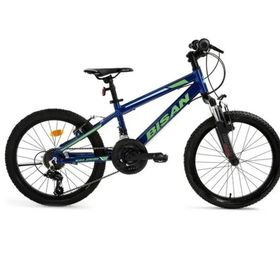 Bisan Kdx 2600 28 cm V 20 Jant 21 Vites Parlament Mavi-Yeşil/Beyaz Çocuk Bisikleti