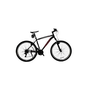 Bisan Leon 48 cm V 27.5 Jant 21 Vites Mat Siyah Kırmızı Erkek Dağ Bisikleti