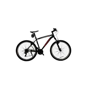Bisan Leon 48 cm V 27.5 Jant 21 Vites Mat Siyah Kırmızı Erkek Dağ Bisikleti