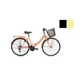 Bisan Lotus 44 cm V 26 Jant 21 Vites Mat Siyah Gold Kadın Şehir Bisikleti