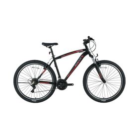 Bisan MTS 4600 46 cm 26 Jant 21 Vites Mat Siyah - Kırmızı Renk Erkek Dağ Bisikleti