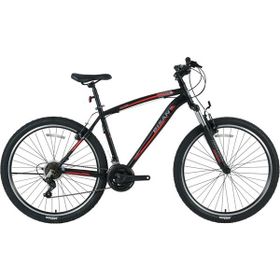 Bisan MTS 4600 V-2023 48 cm 27.5 Jant 21 Vites Mat Siyah Kırmızı Erkek Dağ Bisikleti
