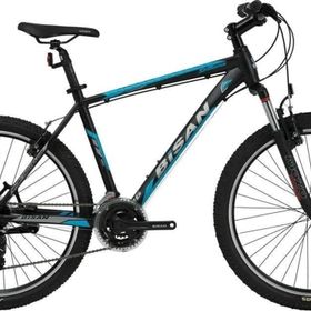 Bisan MTX 7050 V-Brake 27.5 Jant 21 Vites 2023 Mat Siyah Yeşil Erkek Dağ Bisikleti