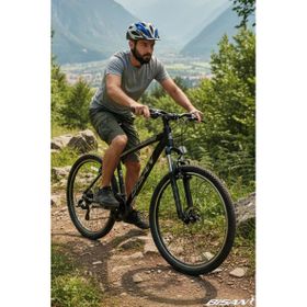 Bisan MTX 7100 43 cm V 27.5 Jant 21 Vites Mat Siyah Krom Erkek Dağ Bisikleti