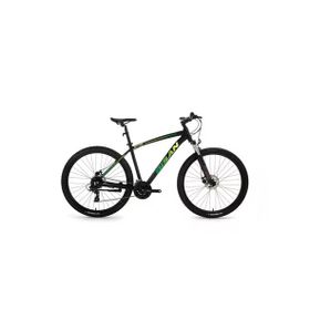 Bisan MTX 7200 Mat Siyah Yeşil 43 cm Kadro 26 inç Jant 24 Vites Dağ Bisikleti