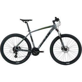 Bisan MTX 7300 26 Jant 15.5 inç 39.5 cm S Kadro Metalik Gri Yeşil Dağ Bisikleti