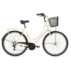 Bisan Paradise S 28 Jant 56 cm 7 Vites Krem Siyah Şehir Bisikleti