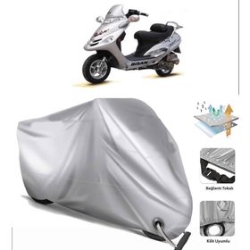 Bisan Pasific 125 Siyah Arka Çanta Uyumsuz Ultra Kalın Su Geçirmez Motor Brandası