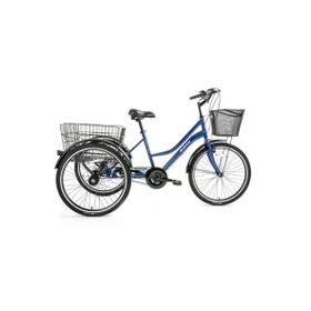 Bisan Porter 44 cm V 24 Jant 3 Vites Lacivert Beyaz Üç Tekerli Bisiklet