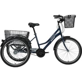 Bisan Porter 44 cm V 24 Jant 3 Vites Lacivert Beyaz Üç Tekerli Bisiklet