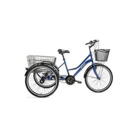 Bisan Porter 44 cm V 24 Jant 3 Vites Lacivert Beyaz Üç Tekerli Bisiklet
