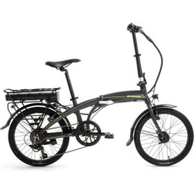 Bisan Prime 32 cm V 20 Jant 7 Vites Mat Gri Sarı Katlanır Elektrikli Bisiklet