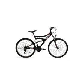 Bisan Ranger 42 cm V 26 Jant Amortisörlü 21 Vites Mat Siyah Kırmızı Dağ Bisikleti
