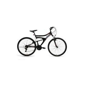 Bisan Ranger 42 cm V 26 Jant Amortisörlü 21 Vites Mat Siyah Kırmızı Dağ Bisikleti