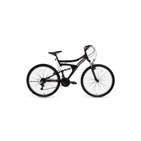 Bisan Ranger 42 cm V 26 Jant Amortisörlü 21 Vites Mat Siyah Kırmızı Dağ Bisikleti