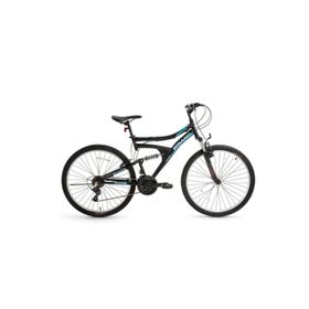 Bisan Ranger 42 cm V 26 Jant Amortisörlü 21 Vites Mat Siyah Mavi Dağ Bisikleti
