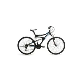 Bisan Ranger 42 cm V 26 Jant Amortisörlü 21 Vites Mat Siyah Mavi Dağ Bisikleti