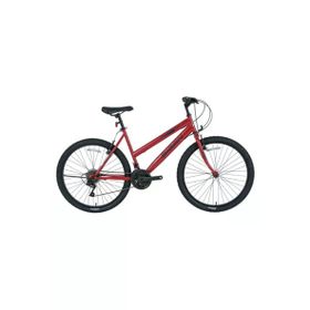 Bisan Sentiero 42 cm V 24 Jant 21 Vites Metalik Kırmızı Siyah Kadın Dağ Bisikleti