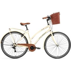 Bisan Serenity 48 cm V 28 Jant Nex.3 Vites Krem Siyah Kadın Şehir Bisikleti