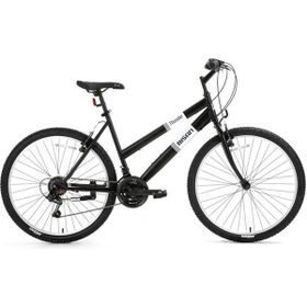 Bisan Thunder 42 cm V 24 Jant 18 Vites Mat Siyah Beyaz Kadın Dağ Bisikleti