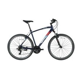 Bisan TRX 8100-23 46 cm V 28 Jant 21 Vites Mat Siyah Mavi Erkek Şehir Bisikleti