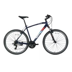 Bisan TRX 8100-23 46 cm V 28 Jant 21 Vites Mat Siyah Mavi Erkek Şehir Bisikleti