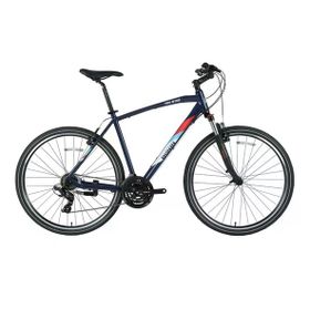 Bisan TRX 8100-23 46 cm V 28 Jant 21 Vites Mat Siyah Mavi Erkek Şehir Bisikleti