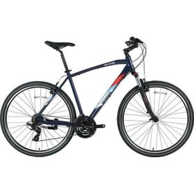 Bisan TRX 8100-23 50 cm V 28 Jant 21 Vites Lacivert Yeşil Beyaz Erkek Şehir Bisikleti