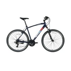 Bisan TRX 8100-23 50 cm V 28 Jant 21 Vites Lacivert Yeşil Beyaz Erkek Şehir Bisikleti