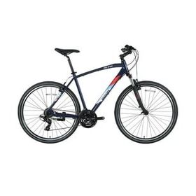 Bisan TRX 8100-23 50 cm V 28 Jant 21 Vites Lacivert Yeşil Beyaz Erkek Şehir Bisikleti