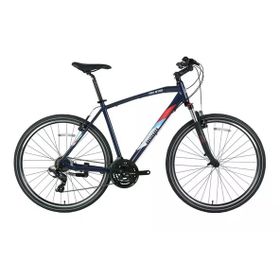 Bisan TRX 8100-23 50 cm V 28 Jant 21 Vites Lacivert Yeşil Beyaz Erkek Şehir Bisikleti