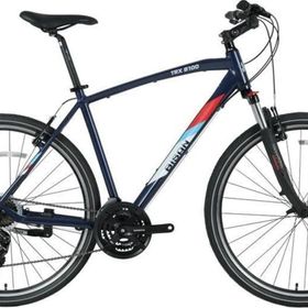 Bisan TRX 8100-23 50 cm V 28 Jant 21 Vites Lacivert Yeşil Beyaz Erkek Şehir Bisikleti