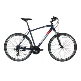 Bisan TRX 8100-23 50 cm V 28 Jant 21 Vites Lacivert Yeşil Beyaz Erkek Şehir Bisikleti