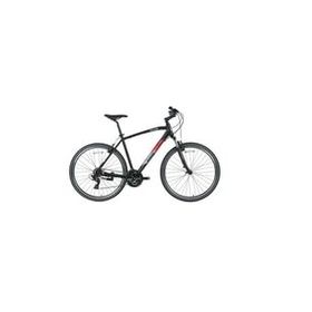 Bisan TRX 8100 46 cm V 28 Jant 21 Vites Mat Siyah Kırmızı Erkek Şehir Bisikleti