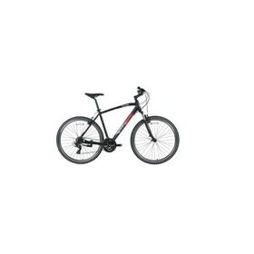 Bisan TRX 8100 46 cm V 28 Jant 21 Vites Mat Siyah Kırmızı Erkek Şehir Bisikleti