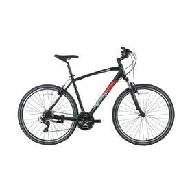 Bisan TRX 8100 46 cm V 28 Jant 21 Vites Mat Siyah Kırmızı Erkek Şehir Bisikleti