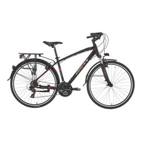 Bisan TRX 8100 City 460 cm V 28 Jant 21 Vites Mat Siyah Kırmızı Erkek Şehir Bisikleti