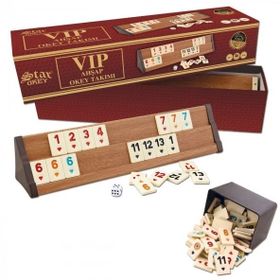 Bisepetim 1010464 Vip Ahşap Açık Renk Okey Takımı