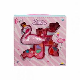 Bisepetim 2599 Flamingo Şekilli 3 Katlı Makyaj Güzellik Seti