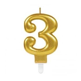 Bisepetim 3 Rakam Gold Renk Mum