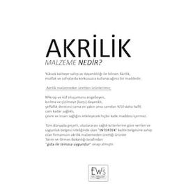 Bisepetim 300 ml Akrilik Aquamarin Kahve Yanı Bardağı