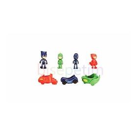 Bisepetim 4 Karakter 3 Arabalı PJ Masks Figürleri